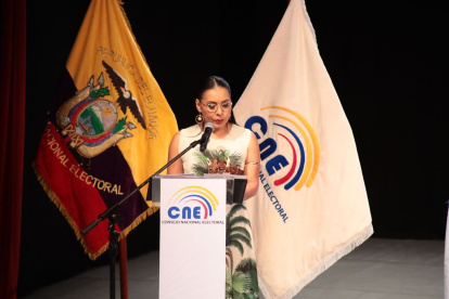 La presidenta del Consejo Nacional Electoral, Diana Atamaint, está en funciones desde 2018.