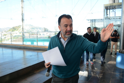 Muñoz llegó a la Alcaldía de Quito en mayo de 2023, tras ganas las elecciones seccionales.