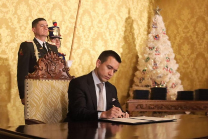 El presidente de la República, Daniel Noboa.