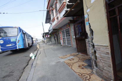 Estructura. Así quedó uno de los inmuebles afectados por el accidente.