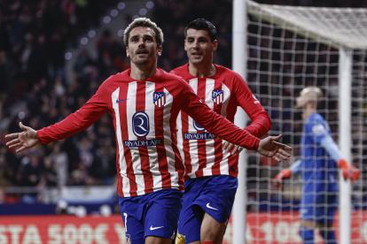 Antoine Griezmann fue el autor del único tanto del Atlético que les permite seguir sumando.