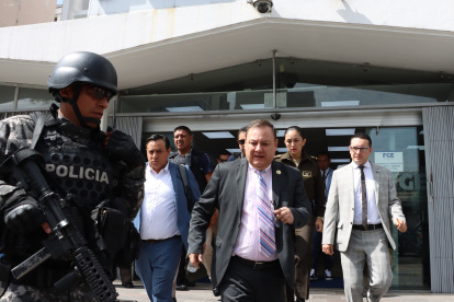 El entonces ministro del Interior, Juan Zapata, en una actividad oficial.