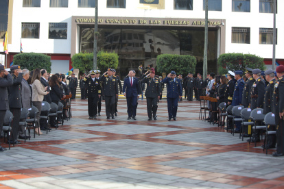 Presentación. Este lunes se realizó una ceremonia en el complejo militar de La Recoleta.