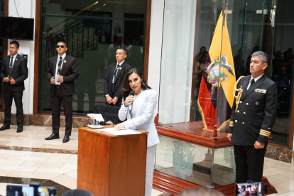 Verónica Abad en rueda de prensa este 28 de noviembre.