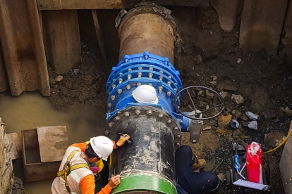 En la imagen, instante en el que se llevaron los trabajos.