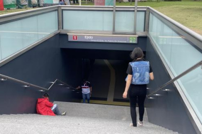 Las estaciones del Metro de Quito han permanecido abiertas en su totalidad, con todos los accesos.