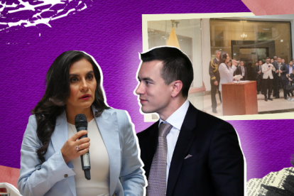 Verónica Abad dijo en una rueda de prensa que el presidente Noboa la quiere bien lejos de Ecuador.