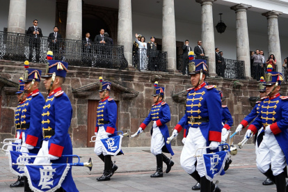 Evento. Estuvo previsto que Daniel Noboa presida la ceremonia de cambio de guardia, pero acudió Abad.