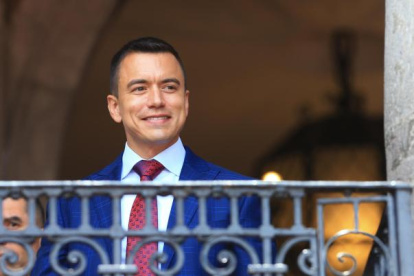 El presidente de la República, Daniel Noboa, presentó su reforma tributaria este 28 de noviembre de 2023.