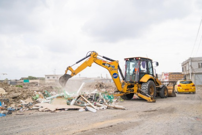 Sitio. El basurero ocupa un terreno de más de 5.000 metros cuadrados entre la cooperativa El Ejército y Oramas González.