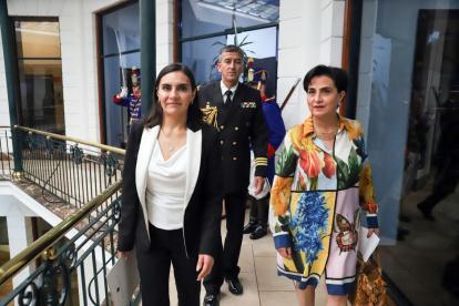 Quito. Abad recibió a Sommerfeld en la Vicepresidencia.