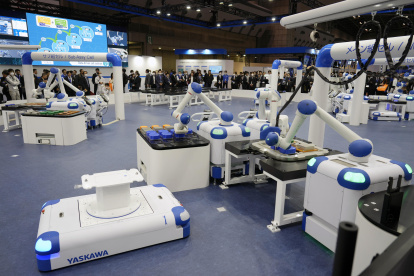 Uno de los elementos más destacados de la iREX2023 es una zona específica para robots industriales.