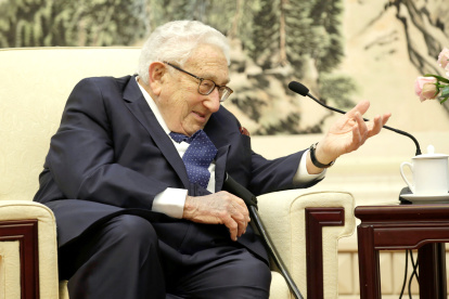 Fotografía de archivo del exsecretario de Estado estadounidense, Henry Kissinger.