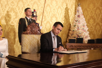 Referencial. El presidente Daniel Noboa dio detalles de las actividades que realizará en la urbe porteña.