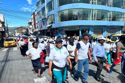 La marcha recorrió las principales calles del cantón