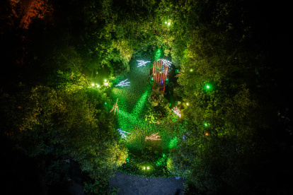 Show. ‘Bosque de luz’ estará abierto hasta el 30 de diciembre.