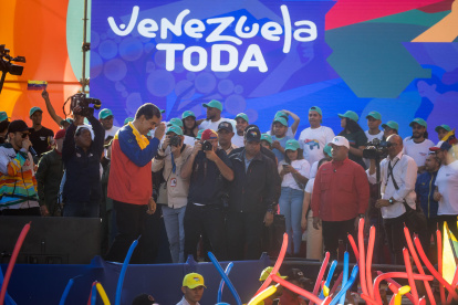 El presidente de Venezuela, Nicolás Maduro, participó el viernes 1 de diciembre del cierre de campaña del referendo por el Esequibo.