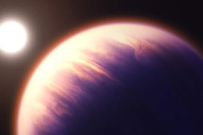 La última imagen del telescopio espacial James Webb de la NASA ha revelado espectros indicativos de una atmósfera que contiene además vapor de agua en el exoplaneta.