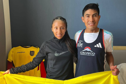 Silvia Ortiz y Segundo Jami destacaron en la Maratón de Valencia.