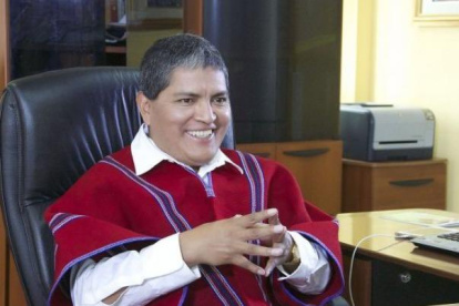 Luis Chango directivo de Mushuc Runa