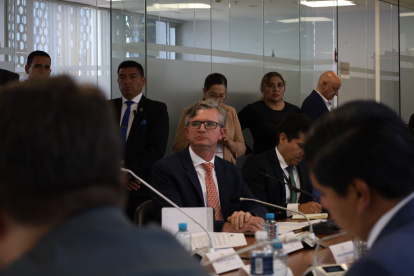 El ministro de Economía y Finanzas, Juan Carlos Vega, en su comparecencia en la Asamblea Nacional.