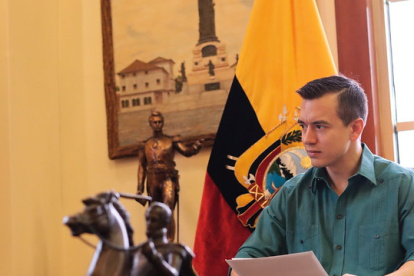 El presidente de la República, Daniel Noboa.