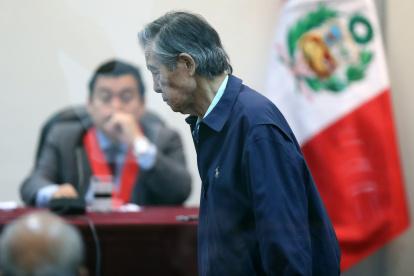 Lima. El expresidente Alberto Fujimori en unas de sus intervenciones en los tribunales peruanos.