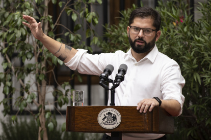 Santiago. El presidente Gabriel Boric, en una reciente intervención.