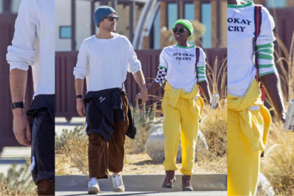La pareja fue vista caminando por un parque nacional en California.