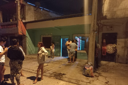 Exteriores de la casa en donde ocurrió la matanza.