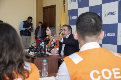 Director. Diego Salgado presidió el primer COE del IESS.