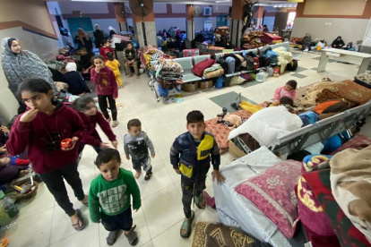Franja. Una vista interior del hospital Naser en Jan Yunis.