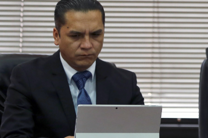 Fotografía de archivo fechada el 30 de septiembre de 2019 que muestra al presidente del Consejo de la Judicatura de Ecuador, Wilman Terán.