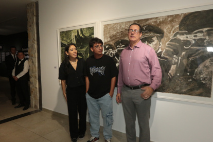 Andrea Moreira, Josué Rodríguez y Saidel Brito.