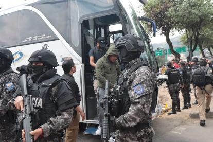 Los detenidos en provincias como Guayas fueron trasladados a Quito para la audiencia de formulación de cargos.
