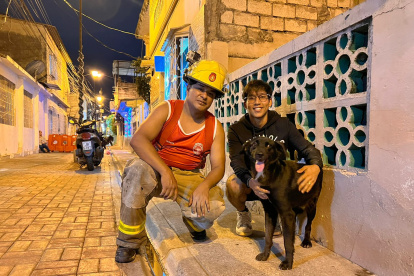 Alex Acosta (d)  y Job Contreras (izquierda).