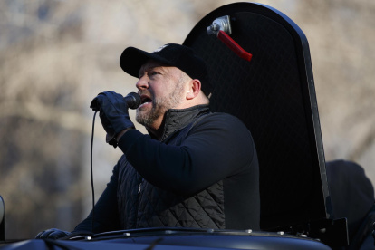 Locutor estadounidense, Alex Jones.