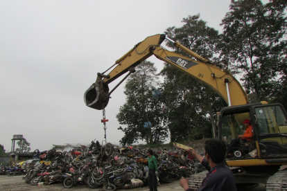 Referencial. Las motos también ingresan al proceso de chatarrización.