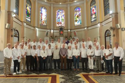 Promoción 18. Los exestudiantes del entonces Colegio San José La Salle se reunieron el pasado 16 de diciembre.