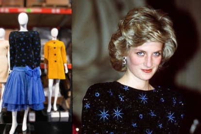 El vestido diseñador por Jacques Azagury y usado por la princesa Diana