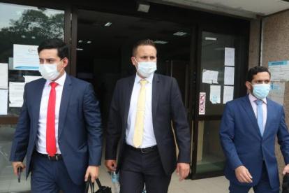 Defensa. Christian Romero (centro) fue abogado de Leandro Norero.