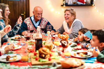 La unión familiar junto a la mesa es siempre lo más importante en estas fechas.