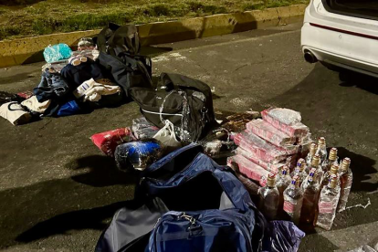 Las evidencias fueron trasladadas hasta el centro de acopio que tiene la Policía Nacional.