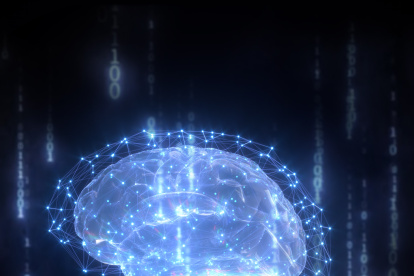 Interpretación artística de la computación similar al cerebro