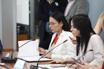 Diana Atamaint pide la máxima sanción para el periodista y cronista Roberto Aguilar.