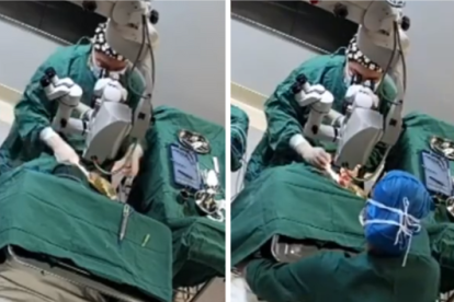 Hospital Oftalmológico Aier en Guigang - El evento fue grabado por cámaras CCTV