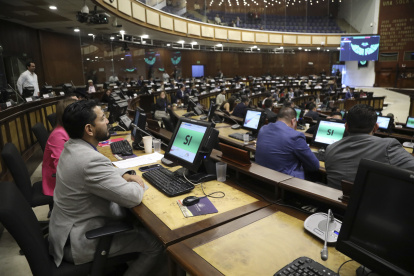 La sesión tuvo momentos tensos entre la bancada correísta y Construye que es la oposición.