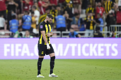 El delantero francés Karim Benzema tuvo un bajo nivel ante Al Raed.