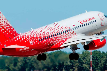 Avión.- Una nave de la aerolínea Rossiya.