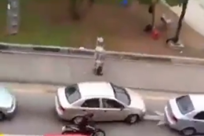 Testigos grabaron todo lo sucedido